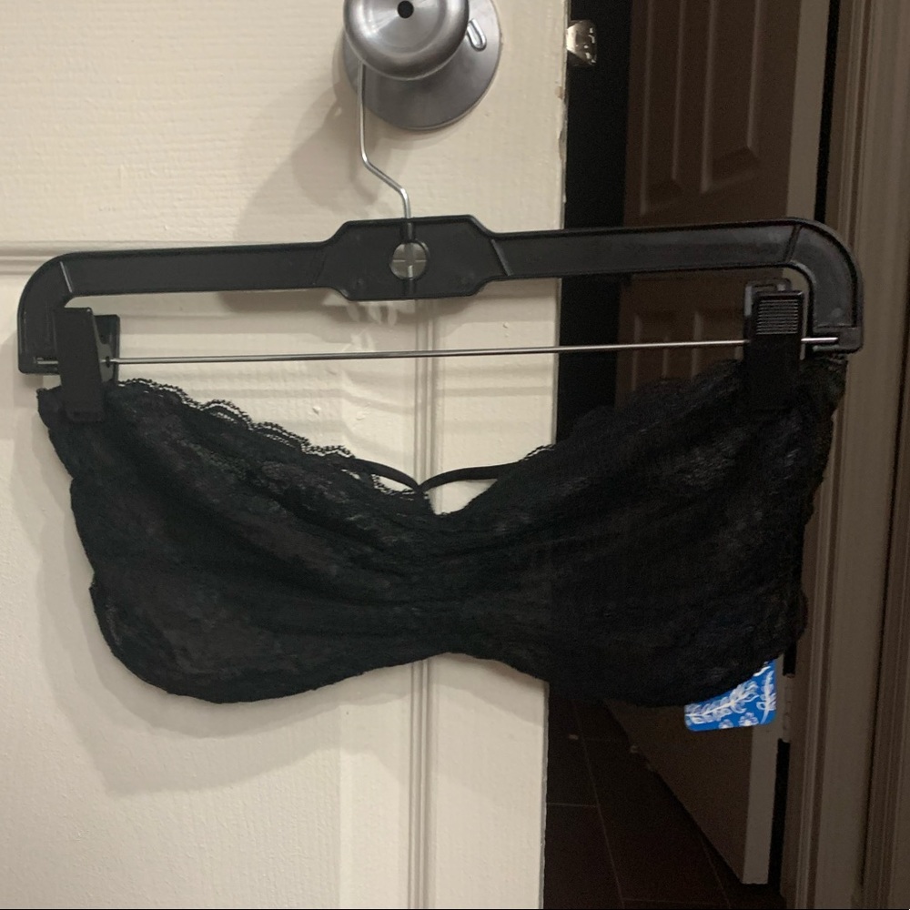 FREE PEOPLE Lace Bandeau F5110406A NWT Black Med